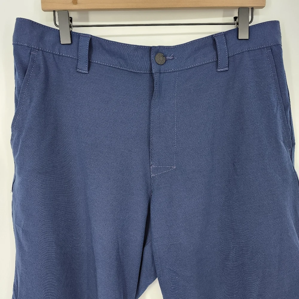 Banana Republic‎ Mens Flat Front Shorts Size 36 Navy Lightweight Preppy Casual